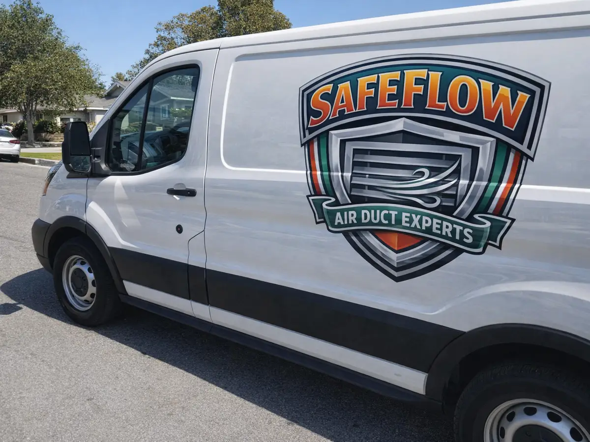Service van arriving on a San Mateo, CA street — local same-day coverage