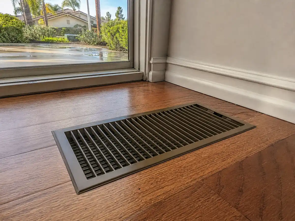 Freshly cleaned vent back in place — completed job in San Mateo, CA